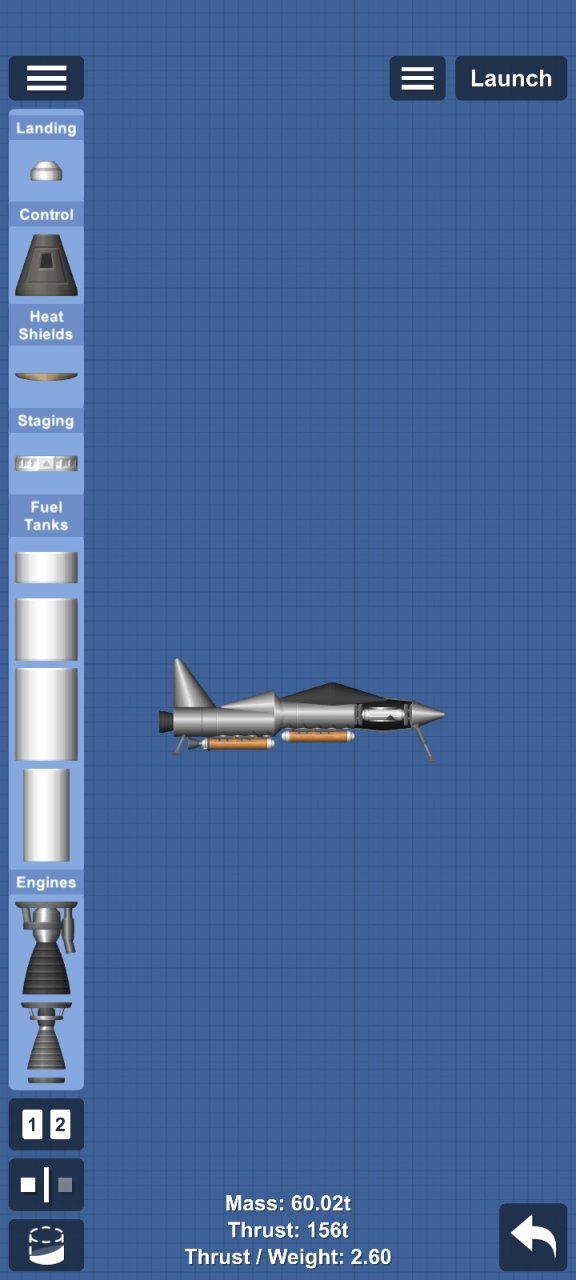 fighter jet v2 for Spaceflight Simulator
