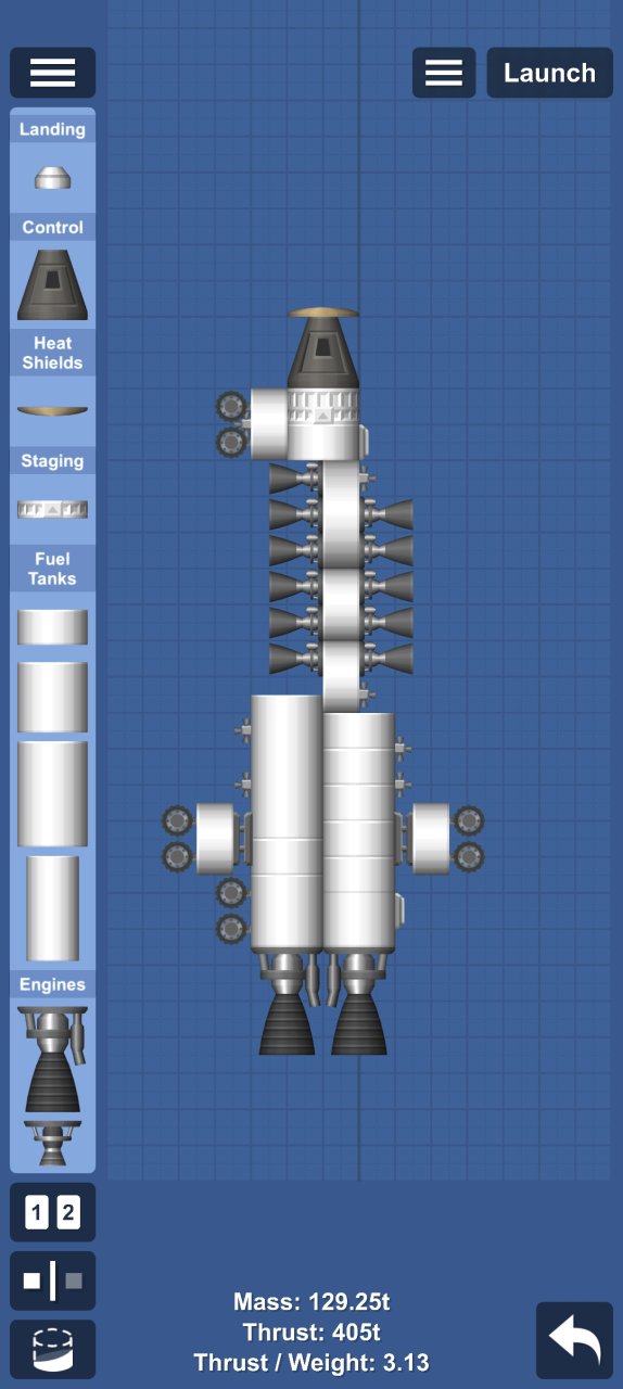 Fighter jet with missiles Spaceflight Simulator