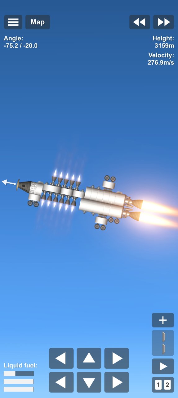 Fighter jet with missiles Spaceflight Simulator