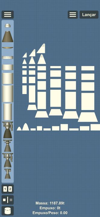 Flat Parts Blueprint for Spaceflight Simulator / SFS BP