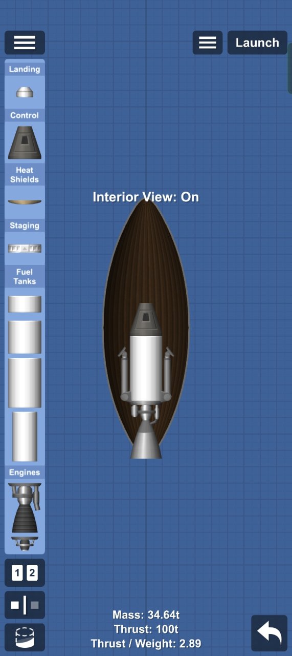 flying almond Spaceflight Simulator