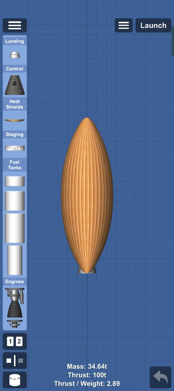 flying almond Spaceflight Simulator