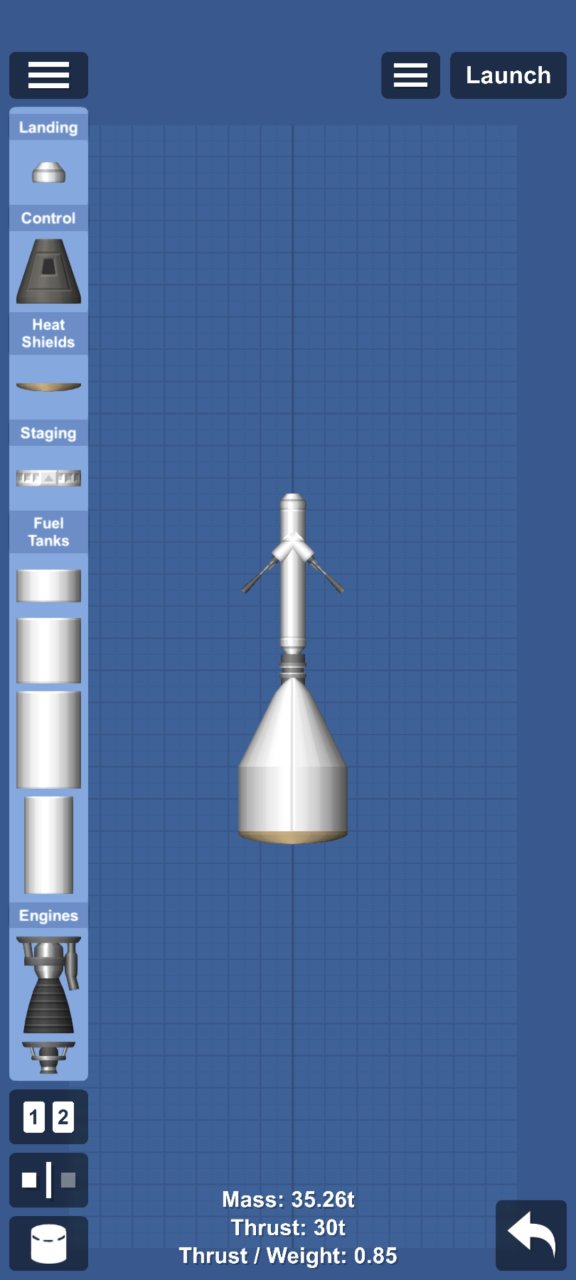 Futuristic Capsule With LES Spaceflight Simulator