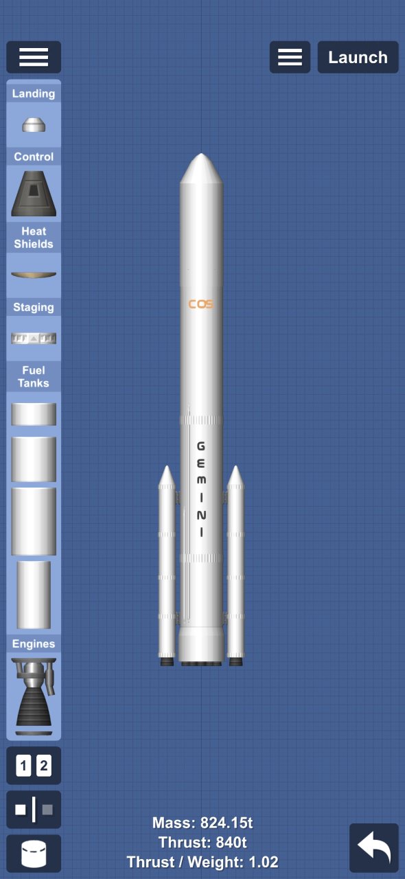 Gemini COS 3 mission/Rocket Spaceflight Simulator