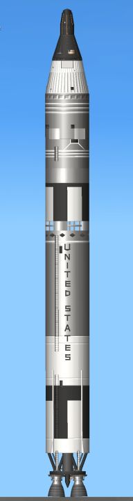 Gemini (Titan ll) Blueprint for Spaceflight Simulator / SFS BP