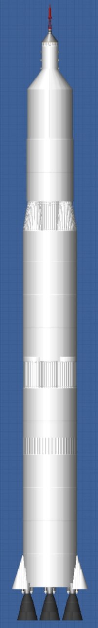 Giant Saturn V Blueprint for Spaceflight Simulator / SFS BP