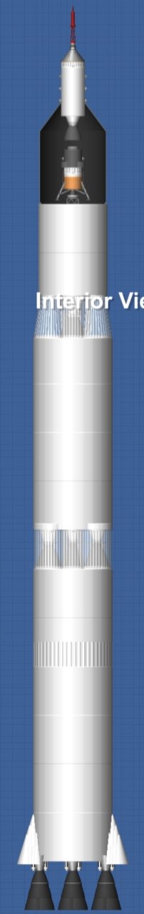 Giant Saturn V Blueprint for Spaceflight Simulator / SFS BP