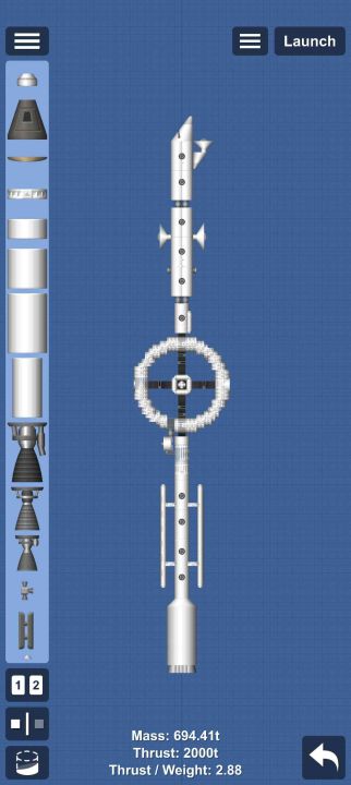 Gravity ring station Blueprint for Spaceflight Simulator / SFS BP