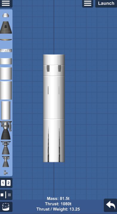 Hawk Engine Mk2 Blueprint for Spaceflight Simulator / SFS BP