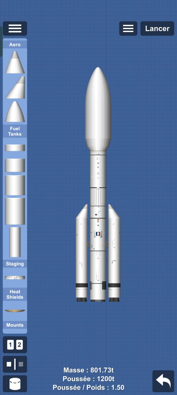 Heavy Napoleon I Blueprint for Spaceflight Simulator / SFS BP