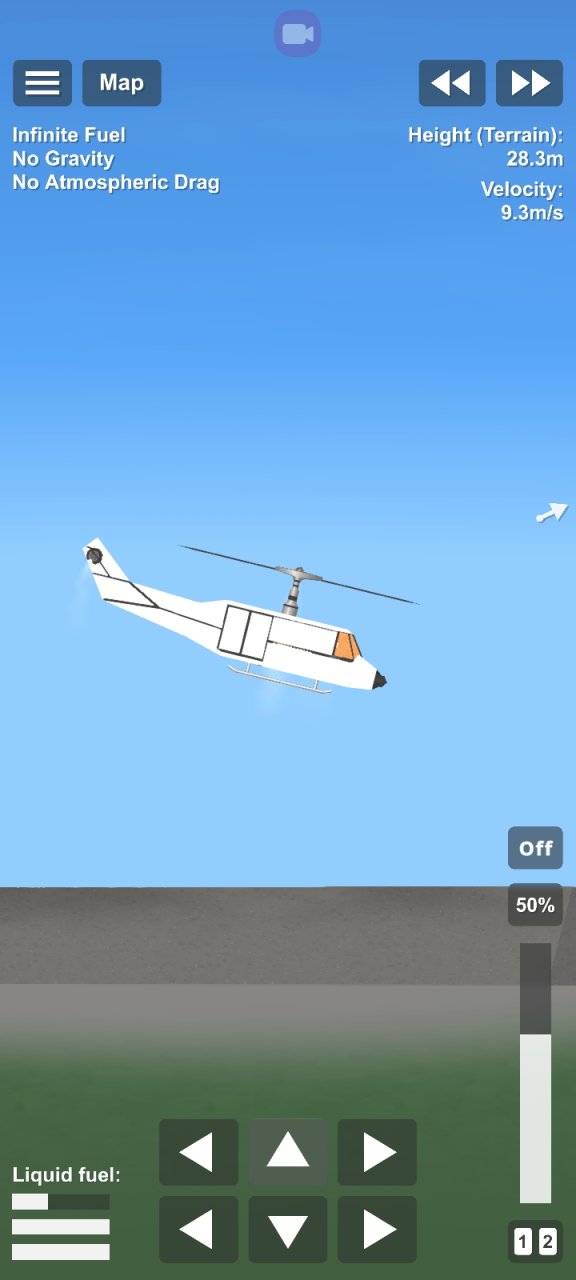helicopter(slightly laggy) Spaceflight Simulator