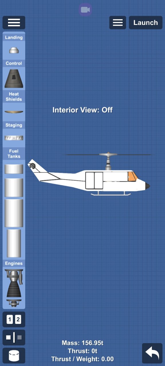 helicopter(slightly laggy) Spaceflight Simulator