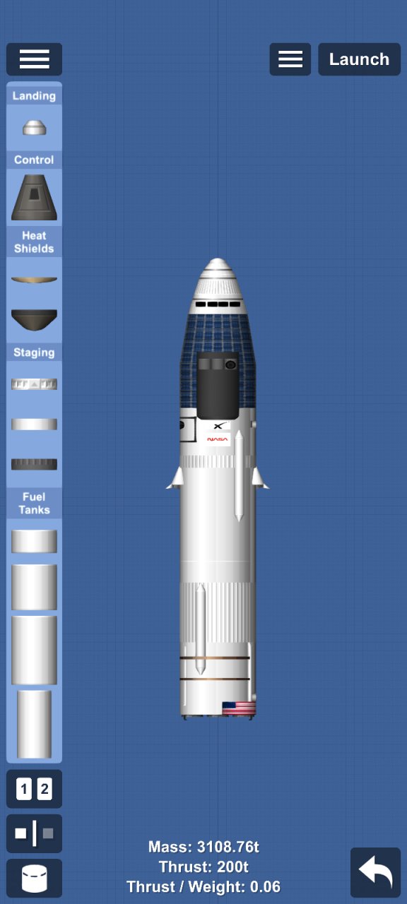 HLS Starship Spaceflight Simulator