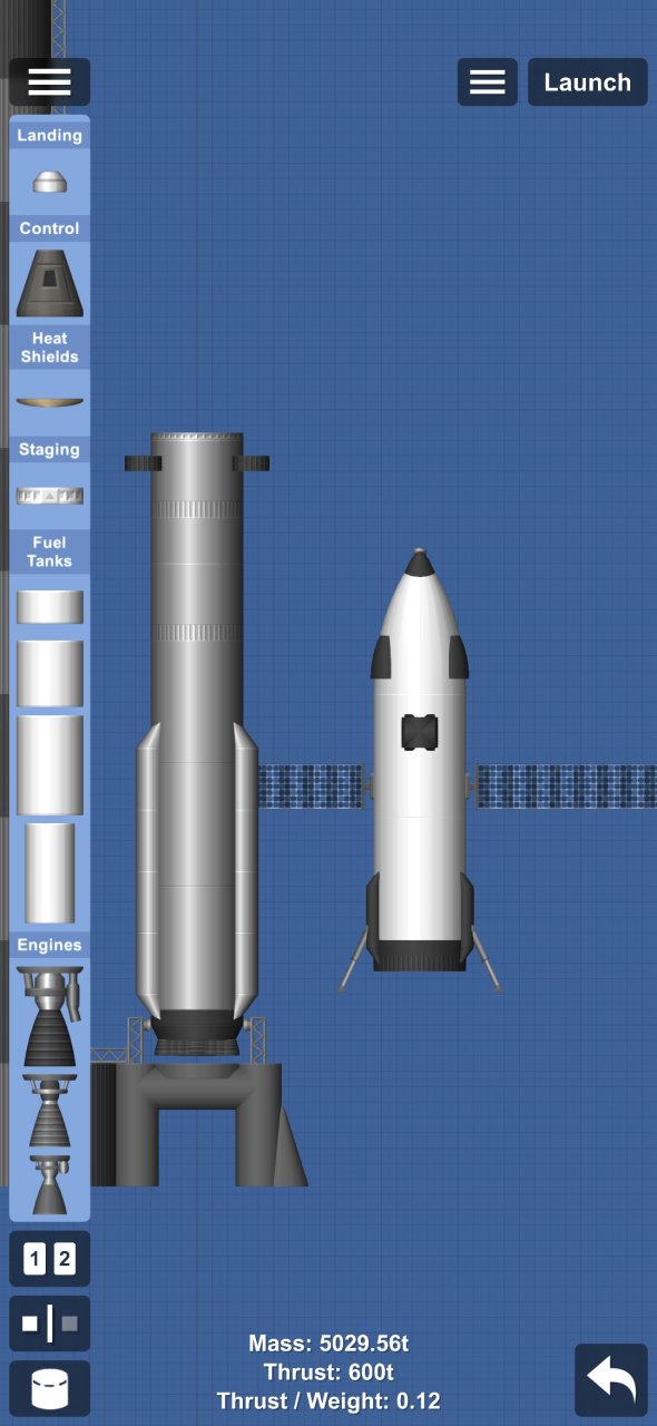 human landing system (starship Spaceflight Simulator