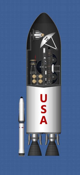 Interplanetary Base [1 Launch] Blueprint for Spaceflight Simulator / SFS BP