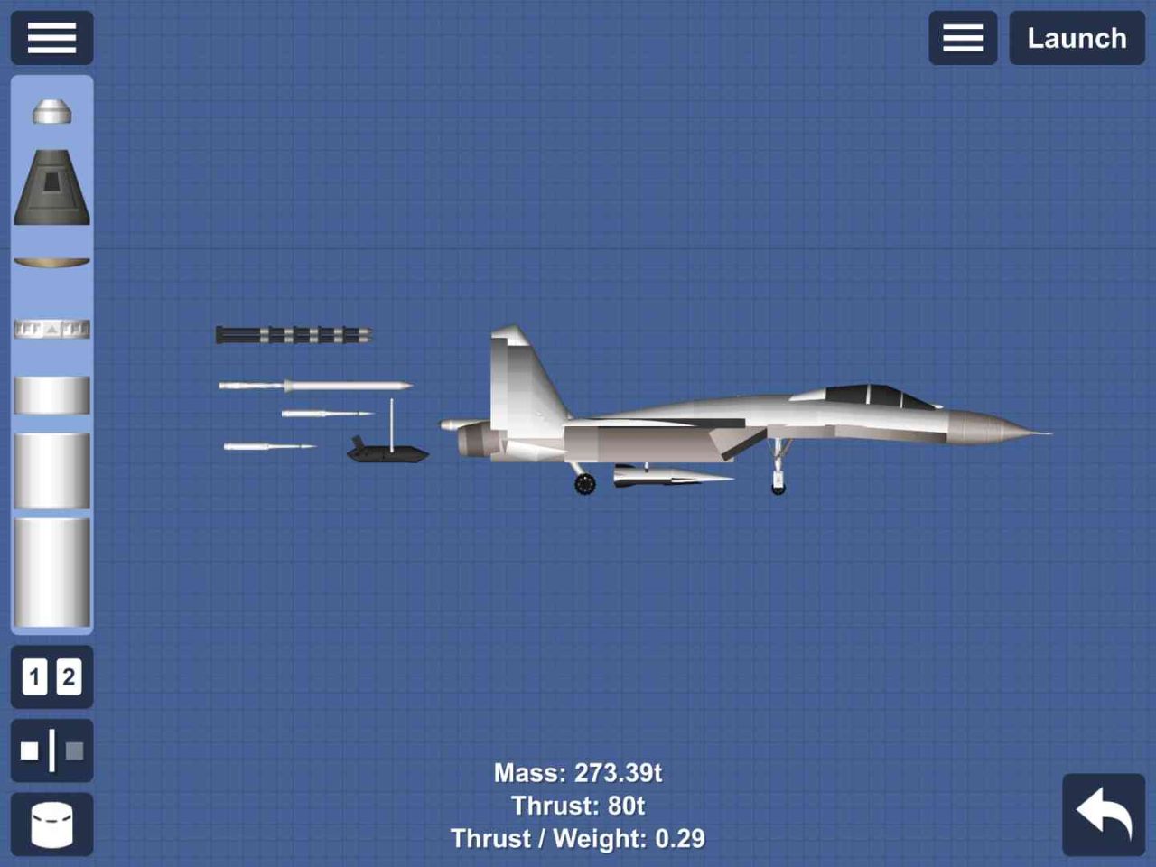 Plane Blueprint for Spaceflight Simulator / SFS BP