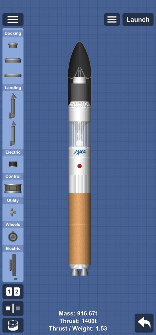 Japanese H-3 Rocket for Spaceflight Simulator