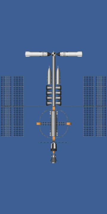 Judgement Day Space Station Blueprint for Spaceflight Simulator / SFS BP