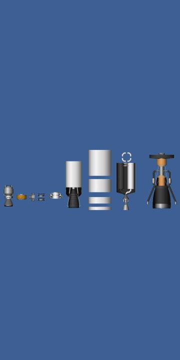 Judgement Day Space Station Blueprint for Spaceflight Simulator / SFS BP