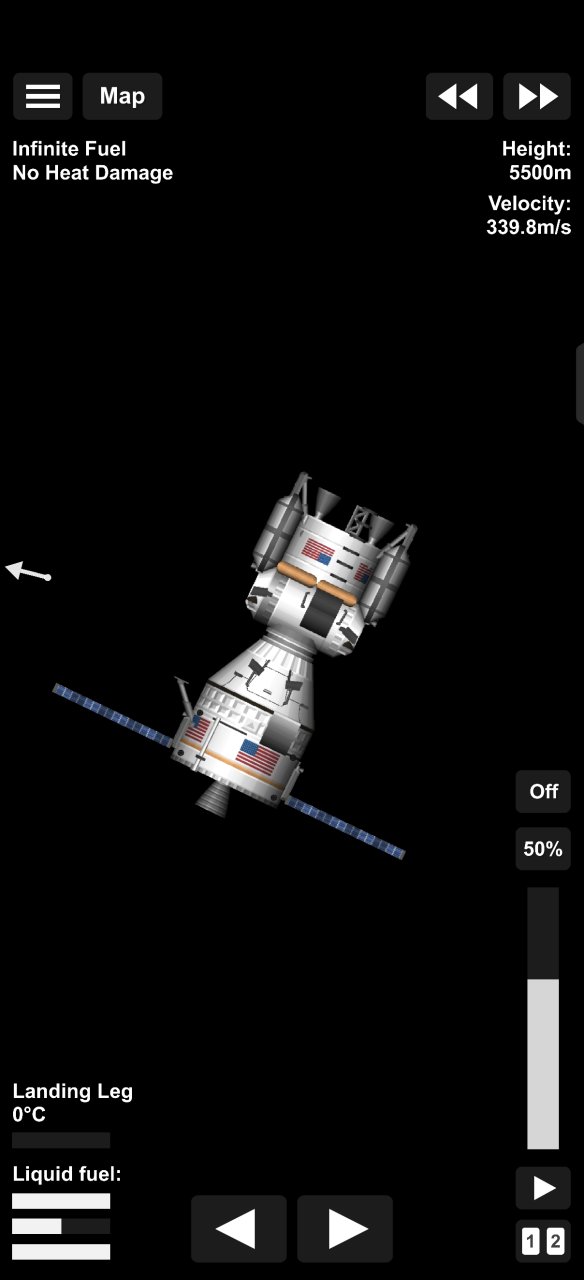 KIP-3M (Apollo-styled mission) Spaceflight Simulator