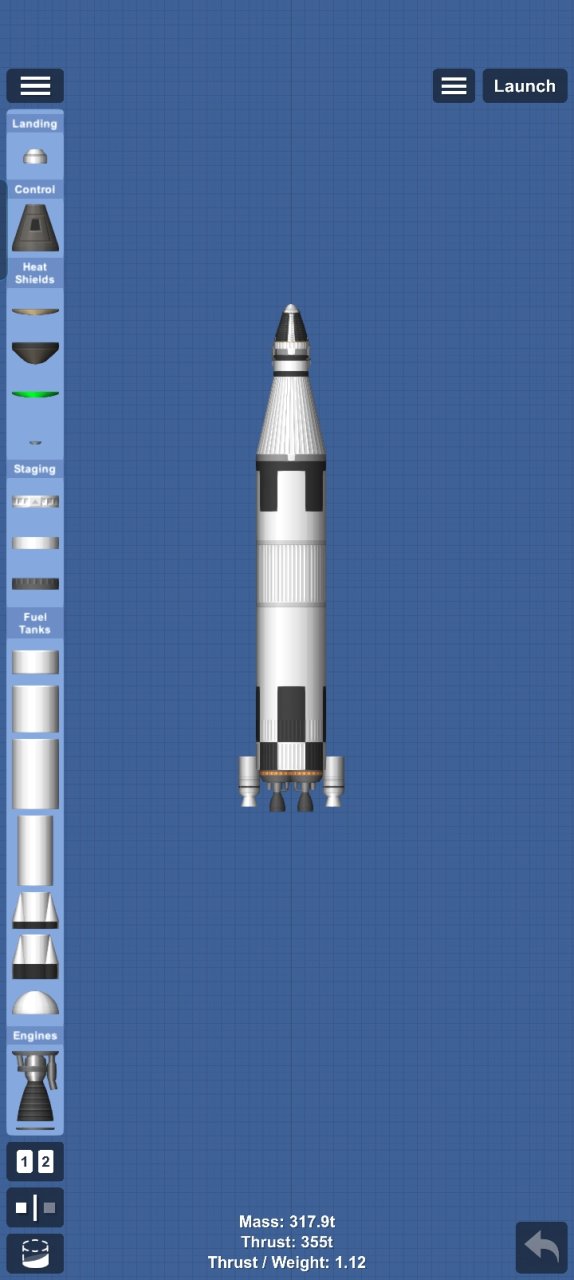 KSP Rocket (Needs mod KSP Part for Spaceflight Simulator