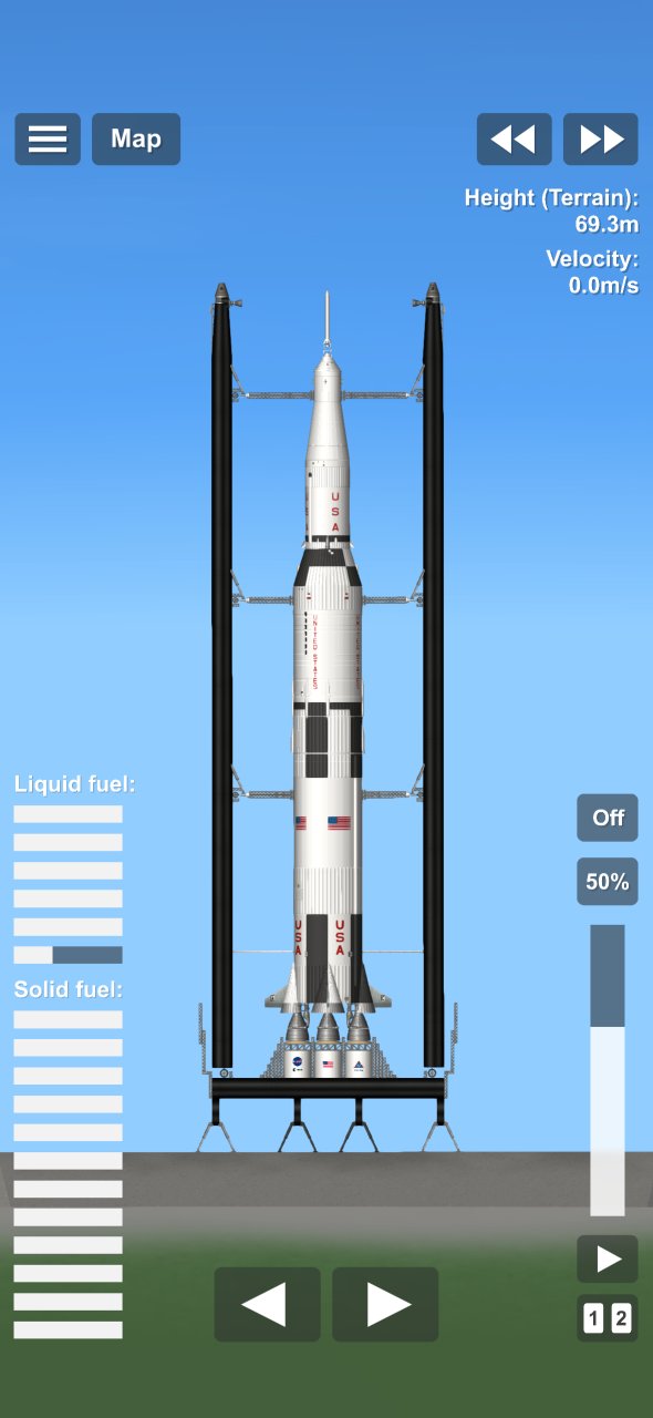 Launch Tower + Saturn V Spaceflight Simulator