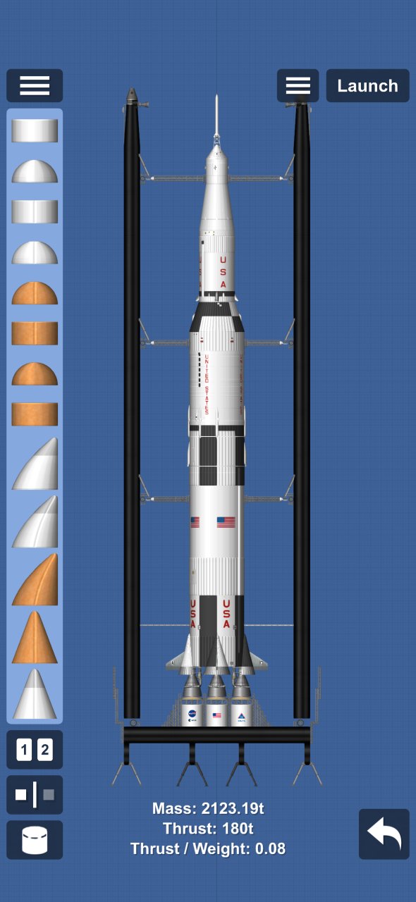 Launch Tower + Saturn V Spaceflight Simulator
