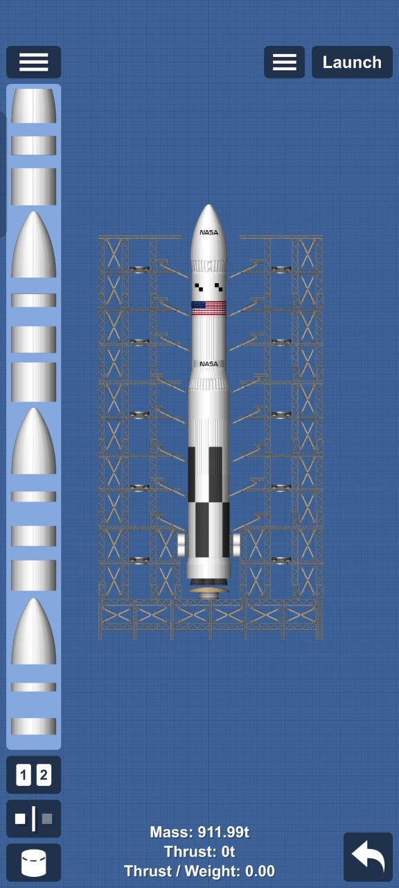 Launchpad + Rocket (Better) Spaceflight Simulator