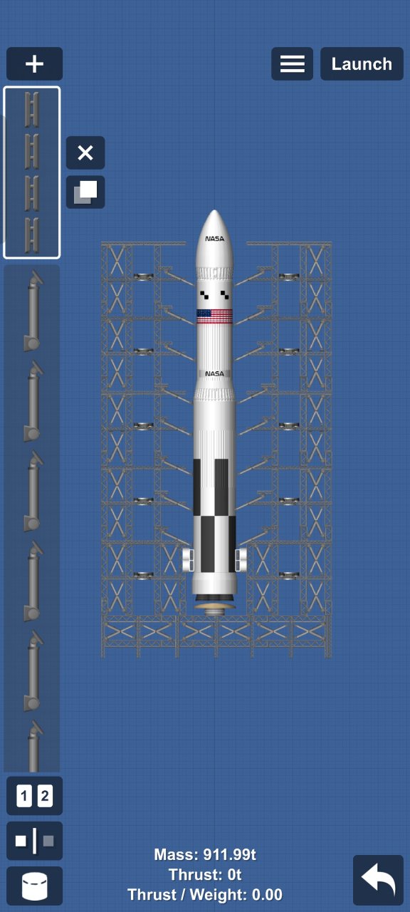 Launchpad + Rocket (Better) Spaceflight Simulator