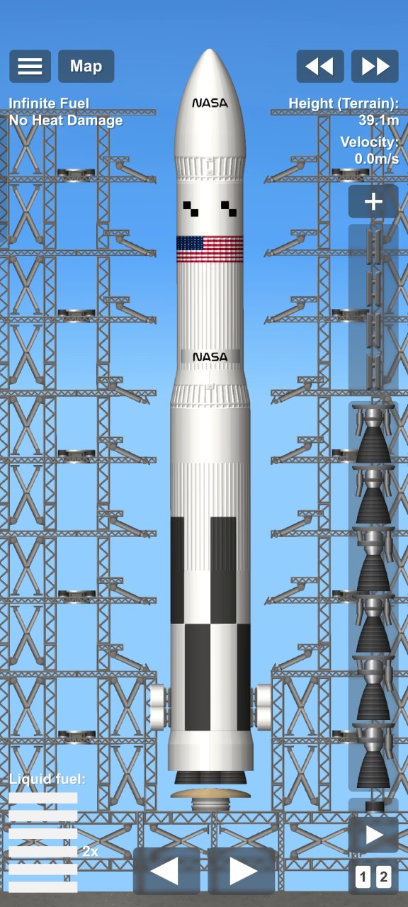 Launchpad + Rocket (Better) Spaceflight Simulator