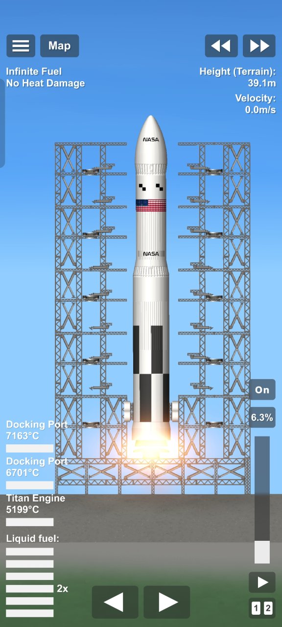 Launchpad + Rocket (Better) Spaceflight Simulator