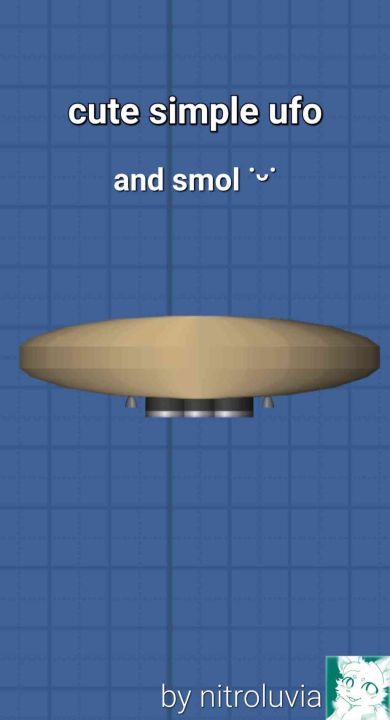 Little cute ufo Blueprint for Spaceflight Simulator / SFS BP