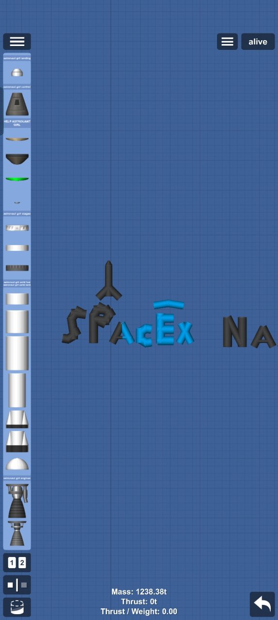 Logos designed and letters Spaceflight Simulator