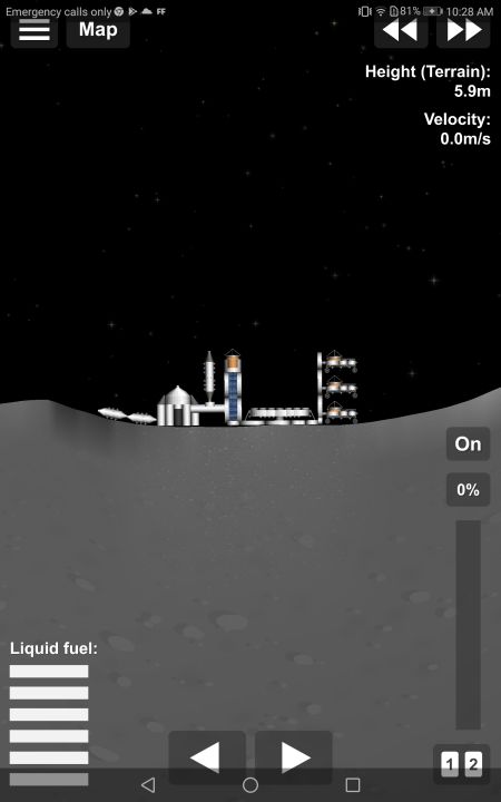 Lunar base with probe Blueprint for Spaceflight Simulator / SFS BP