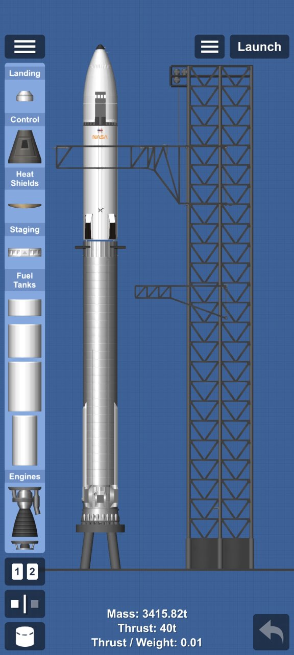 lunar starship for Spaceflight Simulator
