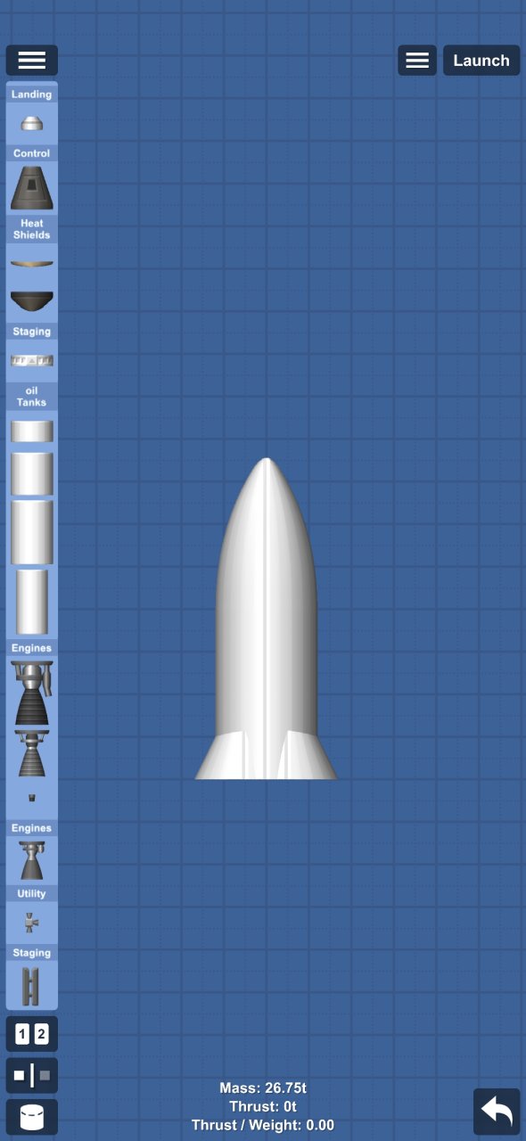 Magnetic rocket for Spaceflight Simulator