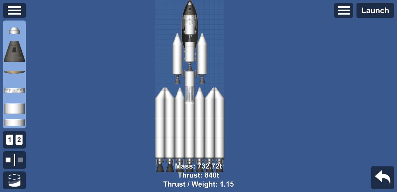 Rocket Blueprint for Spaceflight Simulator / SFS BP