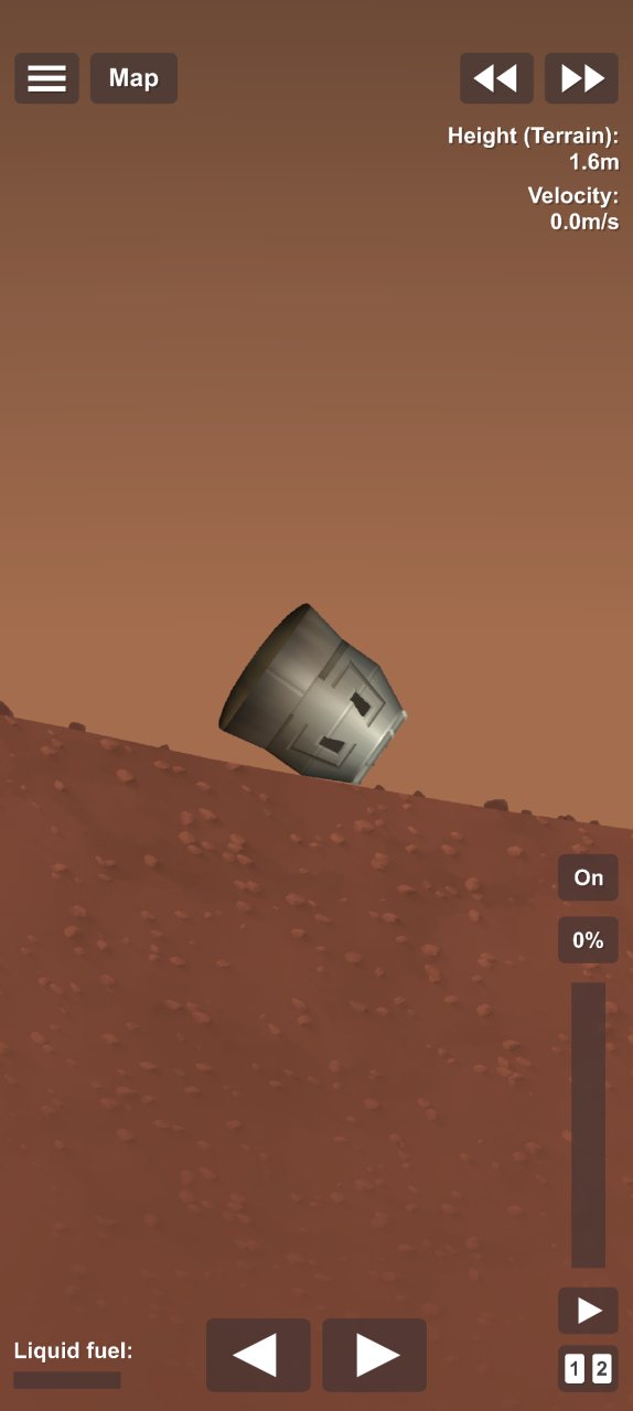 Mars Lander with astronauts Spaceflight Simulator