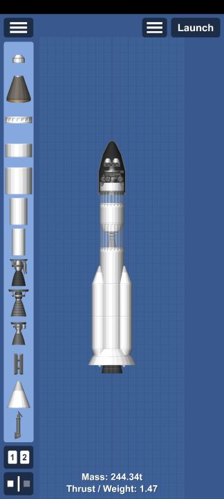 Mars Rover Blueprint for Spaceflight Simulator / SFS BP