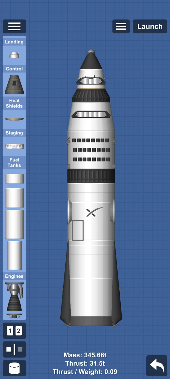 mars starship 2.0 Spaceflight Simulator