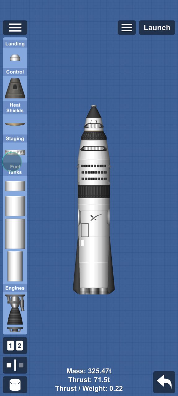 mars starship Spaceflight Simulator