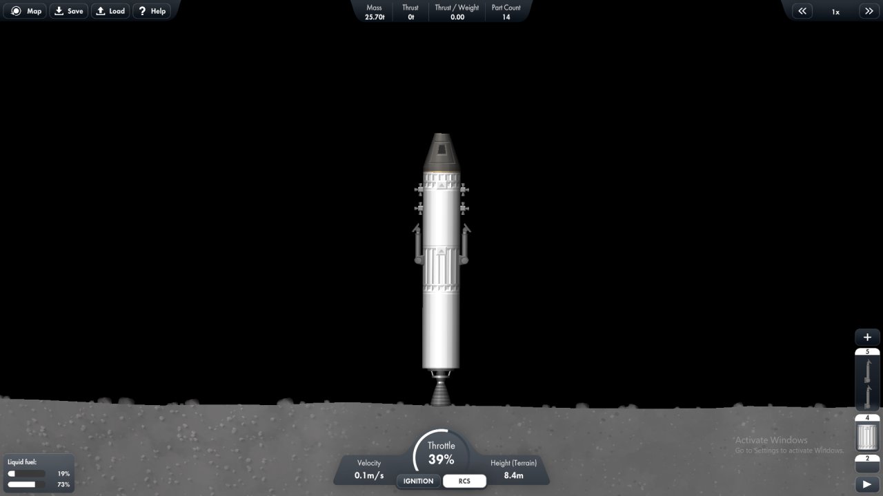 Mars/Moon Lander Spaceflight Simulator
