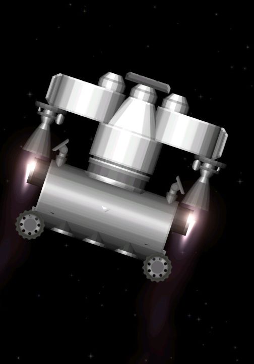 Mars/Moon Rover Blueprint for Spaceflight Simulator / SFS BP