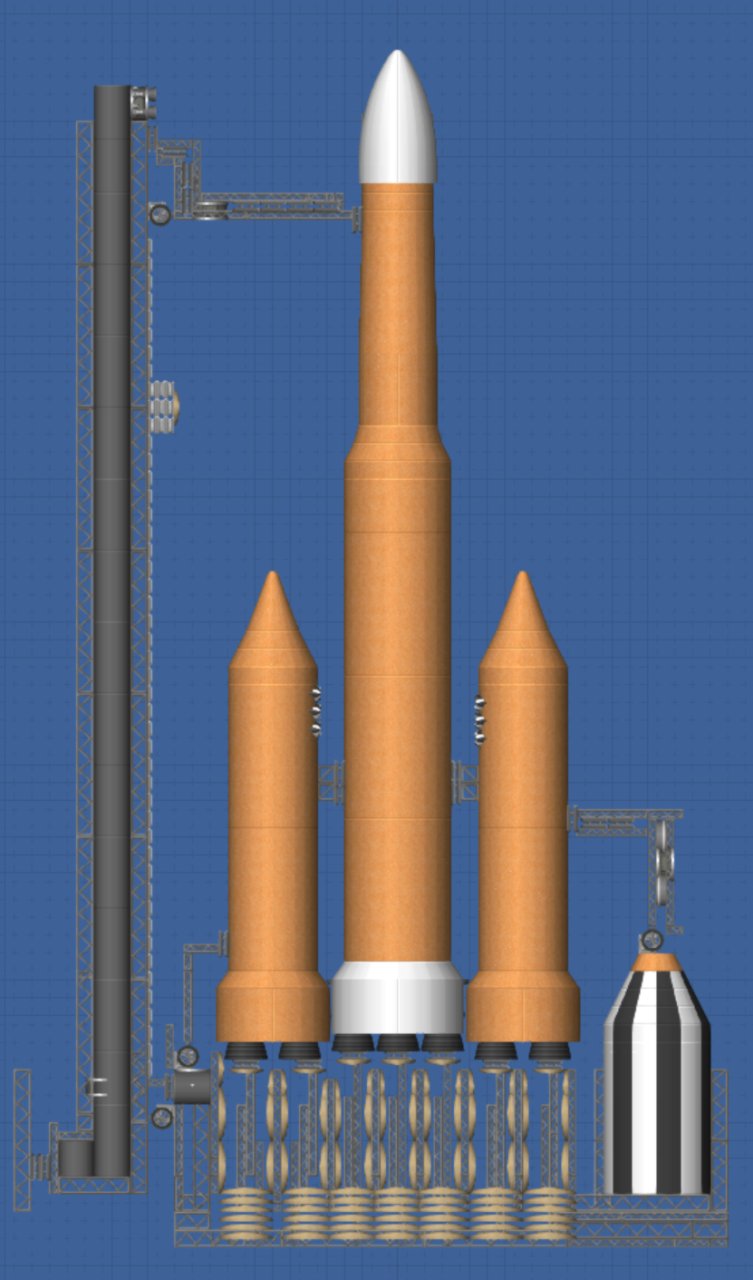 MaxwelliaSLS W/luanch platform for Spaceflight Simulator