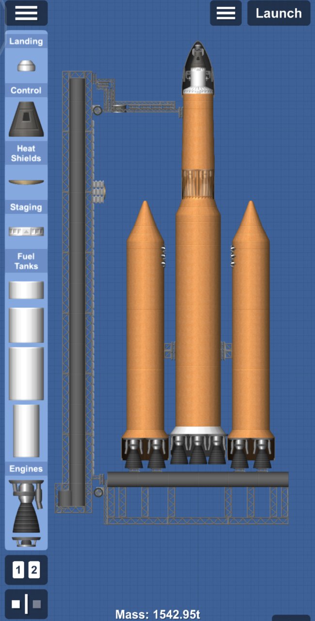 MaxwelliaSLS W/luanch platform Spaceflight Simulator