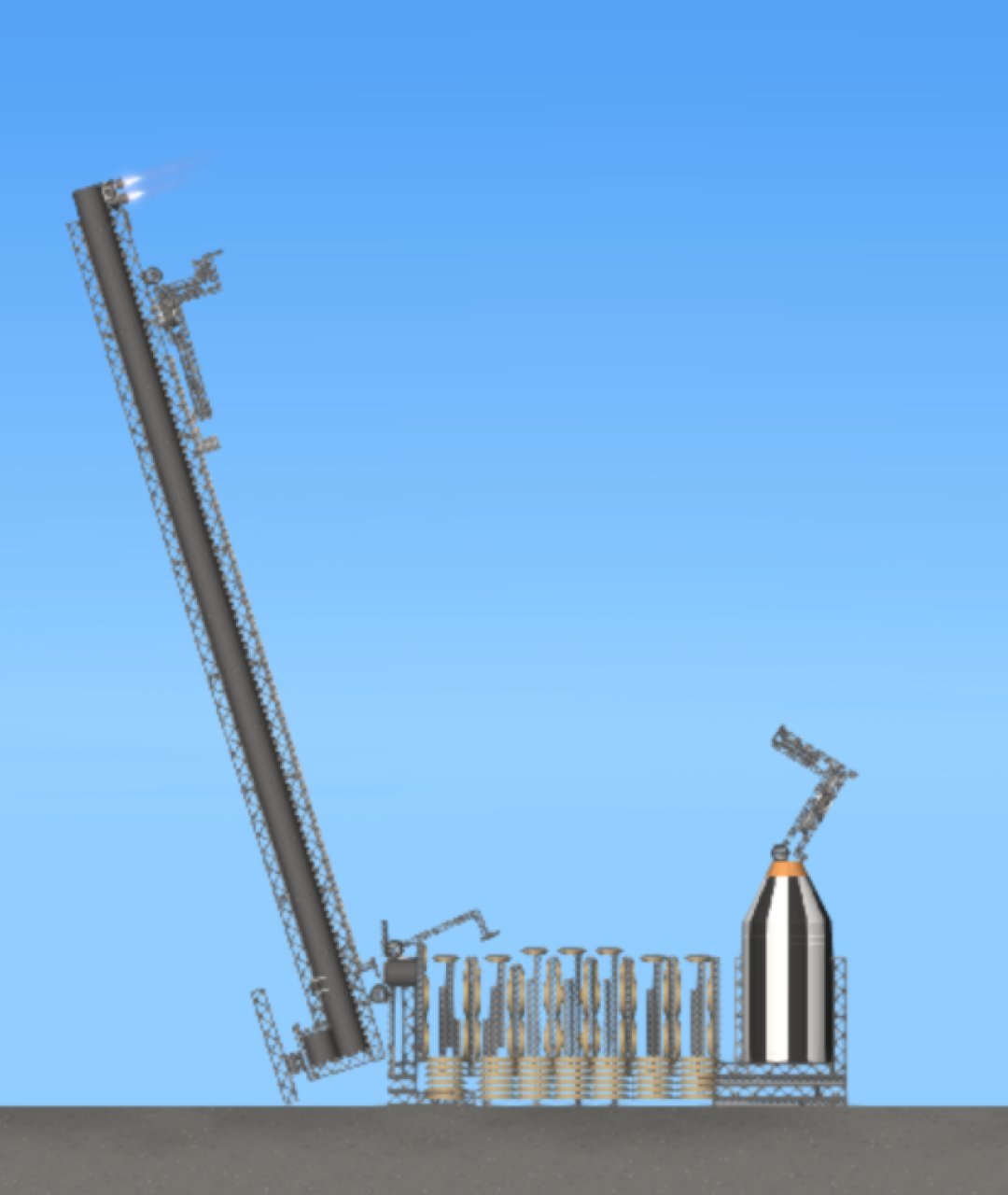 MaxwelliaSLS W/luanch platform Spaceflight Simulator