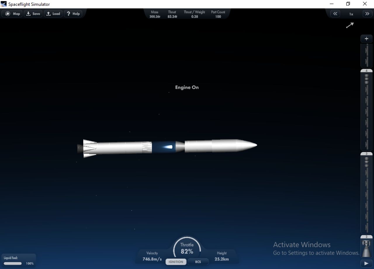 Mega Sat Launcher 4000 Blueprint for Spaceflight Simulator / SFS BP