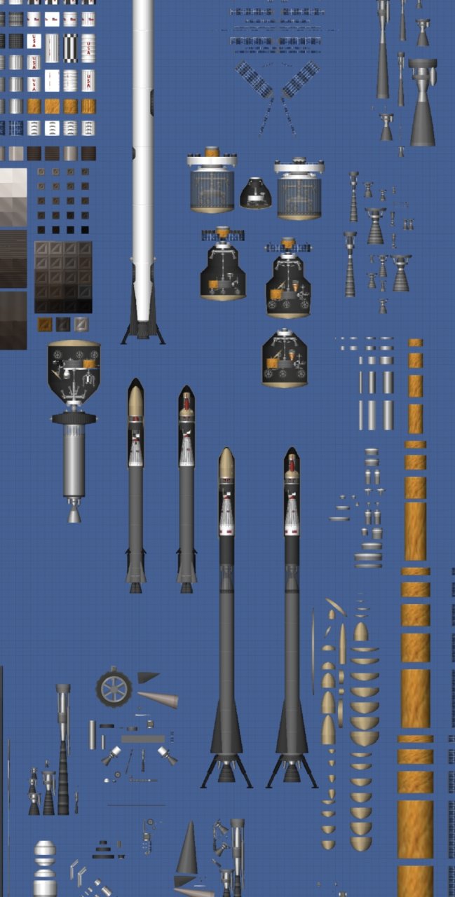 MegaPartsKit with Rocket Parts Spaceflight Simulator