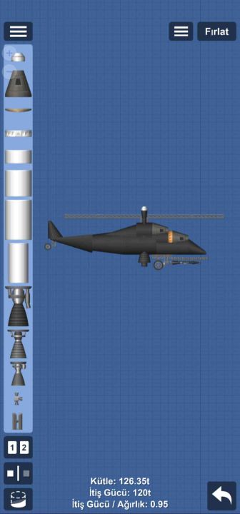 Helicopter Blueprint for Spaceflight Simulator / SFS BP