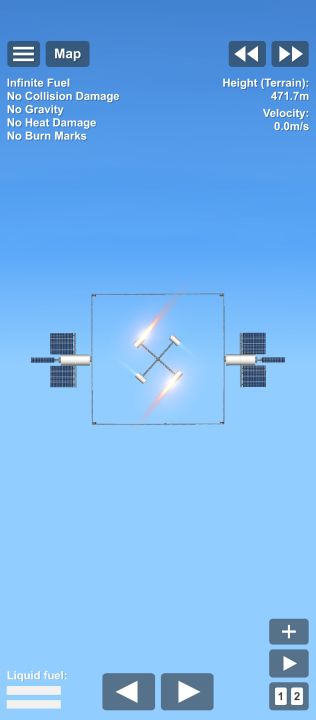 Mini space station Blueprint for Spaceflight Simulator / SFS BP